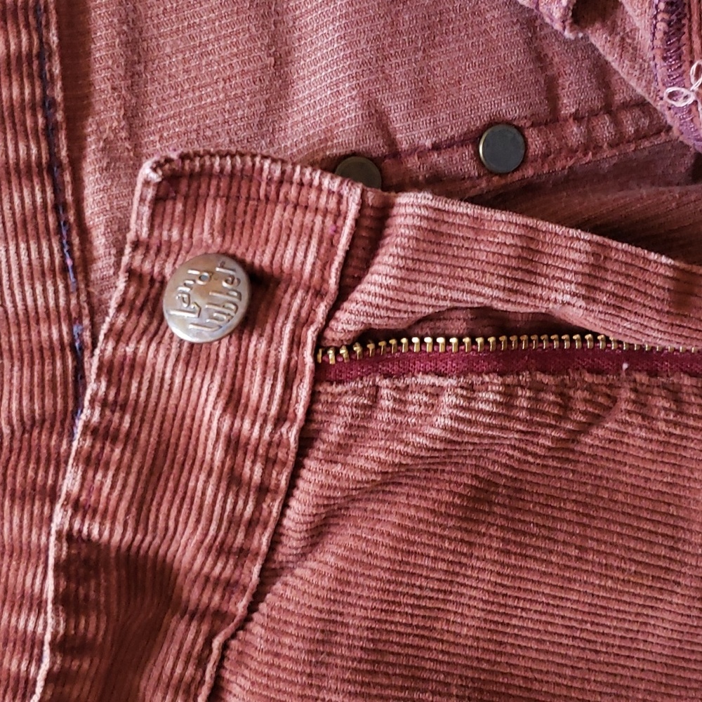 VINTAGE 70s Corduroy Bell Bottom Rust Color Pants